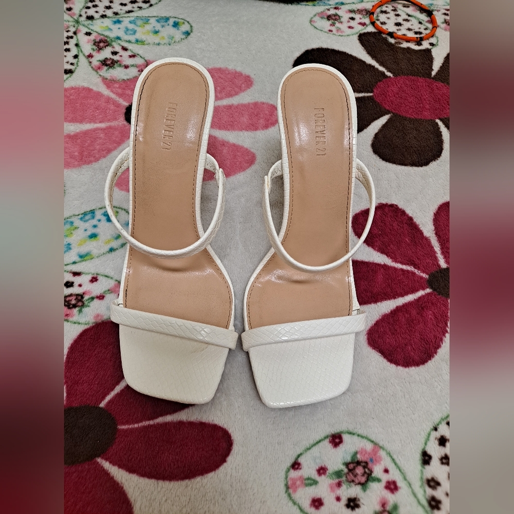 Forever 21 white heels
